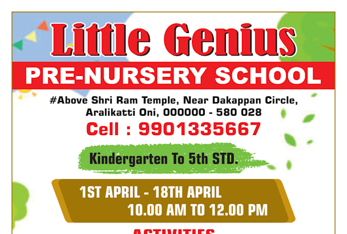 school leaflet designs for